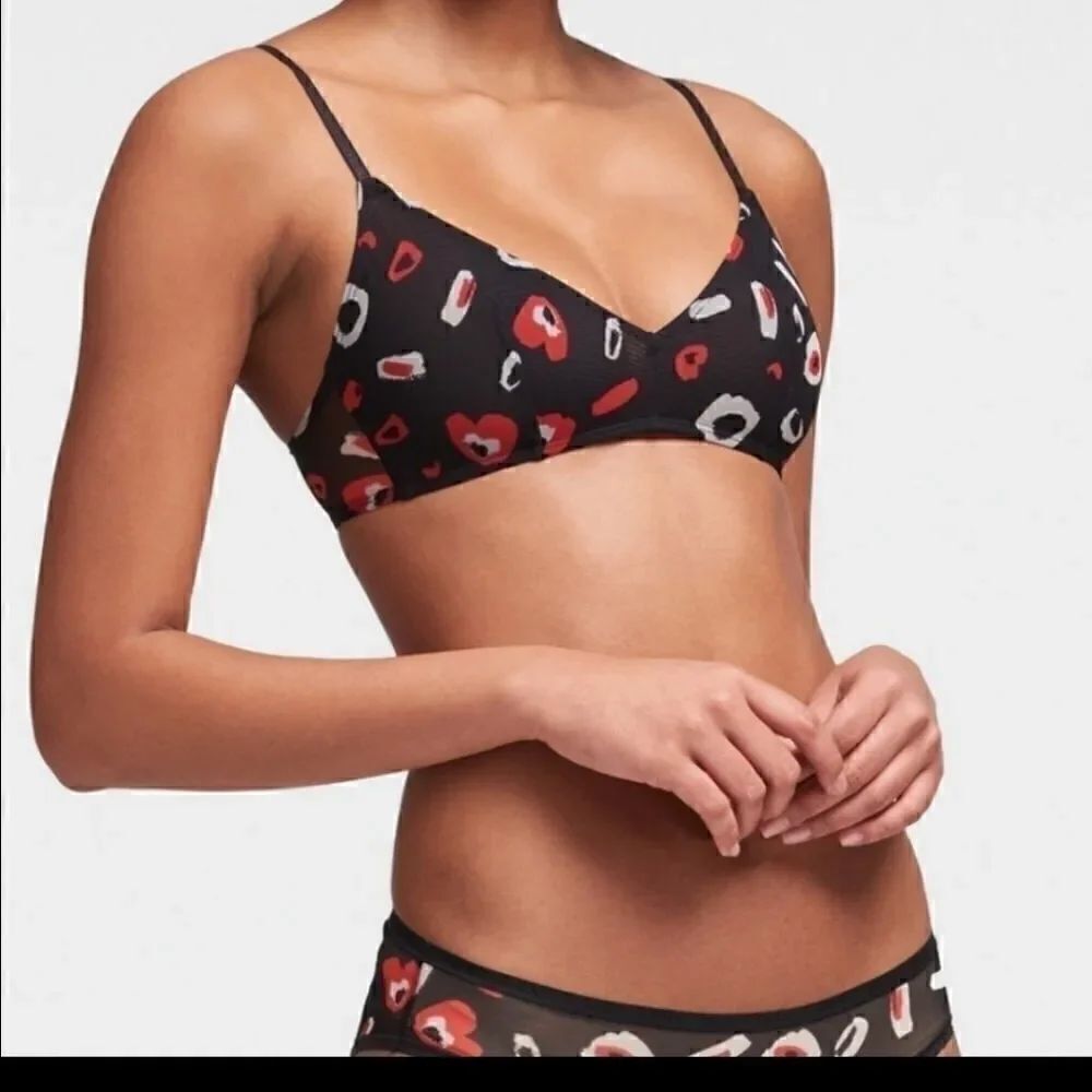 DKNY Sexy Playful Mesh Bralette small New